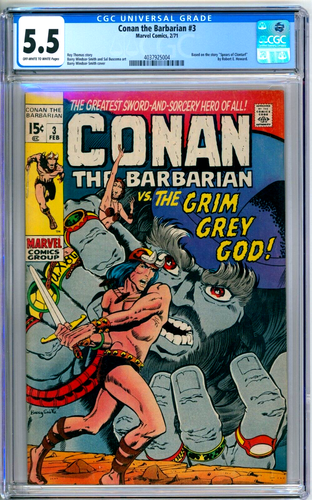 Cómics de Marvel 1971 de Conan el Bárbaro 3 clasificados bien-5,5 - Imagen 1 de 2