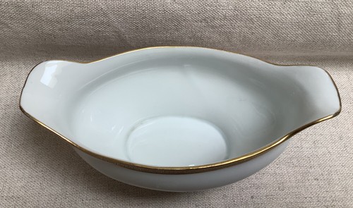 O. & E. G Gutherz Royal Porcelana Oro Llave Griega Gravy Barco sin Placa Base - Imagen 2 de 6