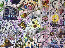 100 Cotton Woven Fabric Harry Potter Elements By The 1/4 Yard 9x56