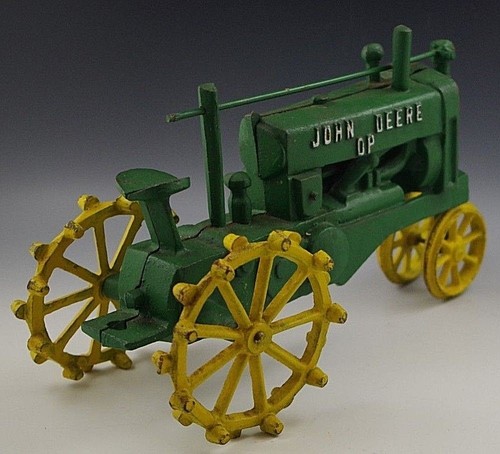 JUGUETE TRACTOR HIERRO JOHN DEERE GRANDE 12"" PESADO - Imagen 4 de 5
