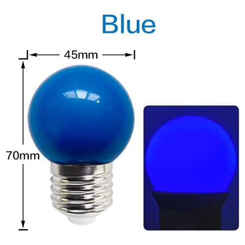Tapa Multicolor Lámpara LED Bombilla 2W Plástico G45 Globo Bombillas SMD 2835 Bola Redonda - Imagen 29 de 33