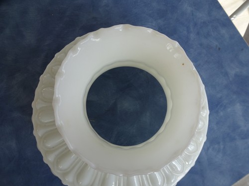 Opal White Milk Glass Lamp Shade Designed for Aladdin Lamps, USA, #SH525 - Picture 6 of 6