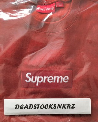 Supreme Box Logo Crewneck Rust FW18 100% Authentic Size: M Medium Supreme Box Logo Crewneck Rust FW18 100% Authentic Size: M Medium