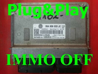 IMMO OFF / Plug&Play SEAT VW VAG ECU 06A906033JC /FastCourie