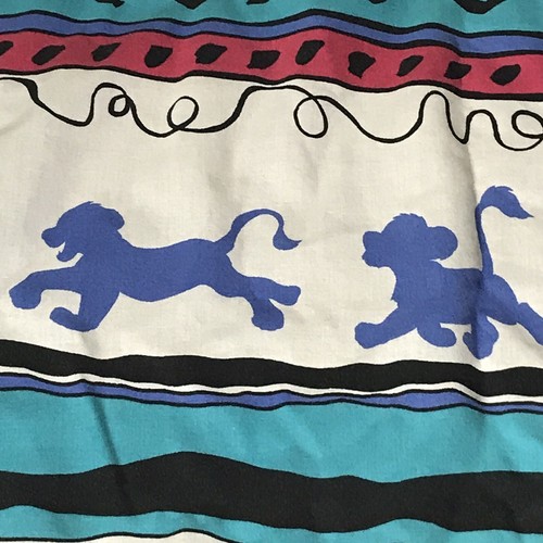 Walt Disney Lion King Animated Movie Twin Flat Sheet Vintage 90s - Picture 4 of 6