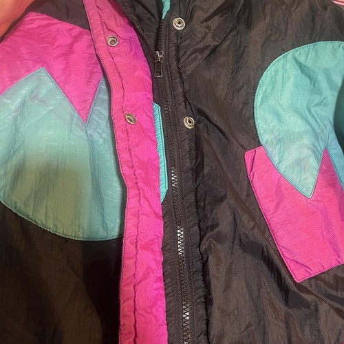 Gitano Outerwear- Activewear Windbreaker Mens Medium Black Green Jacket Outdoors - Picture 9 of 9