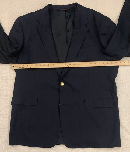 HART SCHAFFNER & MARX 48L Navy Blue Blazer - Picture 7 of 9