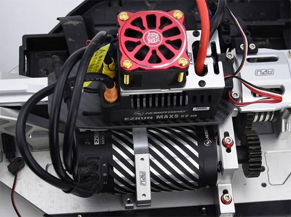 Alloy 7075 Motor Mount HOBBYWING 56 58 For LOS252058 For 1/5 LOSI DBXL-E 1.0 2.0 - Image 3 of 4