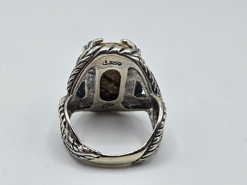 Mit freundlichen Grüßen Southwest Carolyn Pollack Sterlingsilber 925 Jaspis Ring Größe 8 - Bild 2 von 4