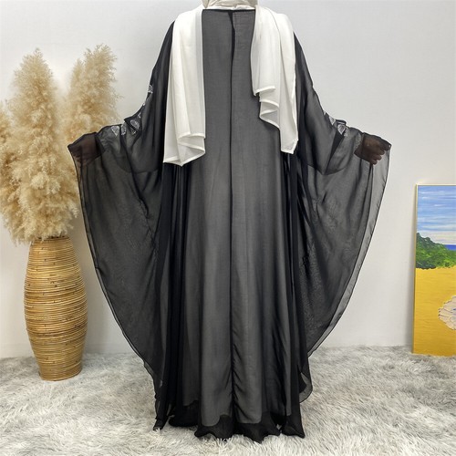 Ramadan Open Kaftan Abaya Women Cardigan Long Dress Abaya Muslim Kimono Robe - Picture 18 of 56