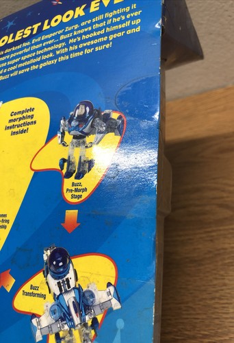 TOY STORY 2, NEW IN BOX, ROCKET BLASTING BUZZ,METAL MORPHERS Disney 26642 - Picture 9 of 12