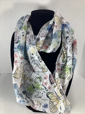 🦋Women's Butterfly Pastel Colors Infinity Fashion Scarf~68”x10”