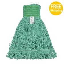 1pc 680g/24oz. SunnyCare #22684-1pc Green Synthetic Cotton Loop-End Wet Mops