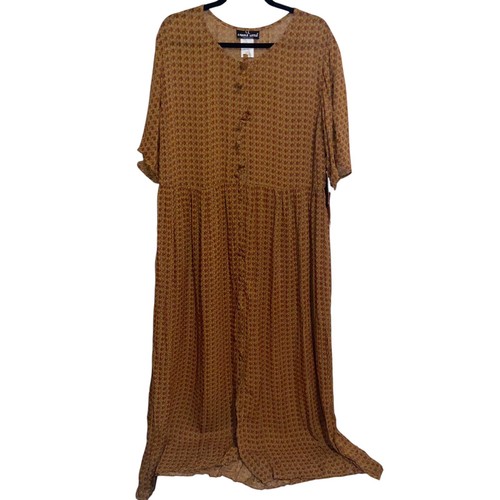 Vintage Dress Womens Size 14 USA Cottagecore Broomstick Lagenlook Country Boho