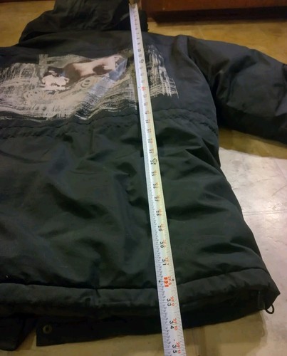 Vintage Makaveli Markenmantel Y2K Daunen Parka mit Kapuze Größe Medium Tupac Shakur - Bild 7 von 18