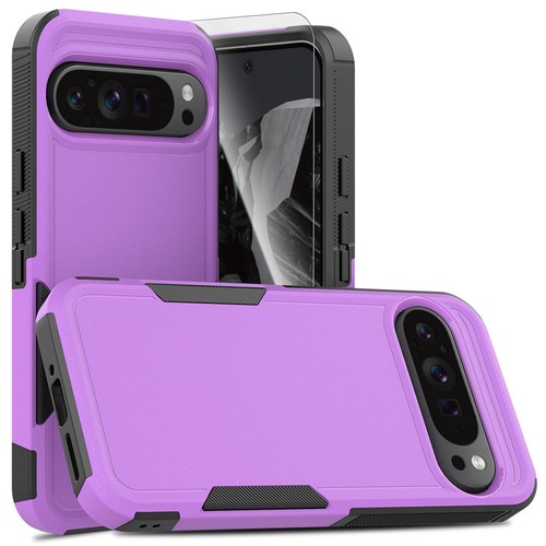 Heavy Duty Hard Case w/ Screen Protector For Google Pixel 9 Pro XL/9 / 9 Pro/9A - 第 7/41 張圖片
