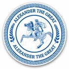 2 x Vinyl Aufkleber 20 cm - Alexander der große König griechisch cool Geschenk #5102