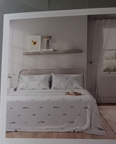 Sophie Allport 100% cotton percale "Doggie Day Care" Sheet Set Twin - Picture 7 of 10
