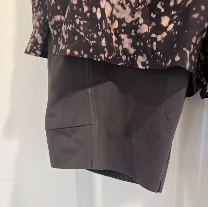 NWT Lululemon LAB Alacer Short Black Multi PNSF Nulux Fabric