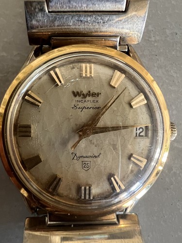 WYLER SUPERIOR 25 DYNAWIND INCAFLEX ARMBANDUHR - DATUM - LÄUFT - Bild 2 von 7