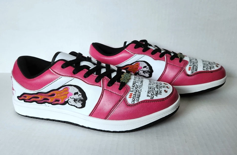 Angel Number 444 Zapatilla Calavera Llameante Numerología Protección Espiritual US11 EU43 Foto 4 de 4