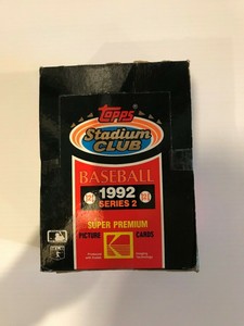 1992-TOPPS-Stadium-Club-Baseball-Series-II-Wax-Pack-Box-of-36