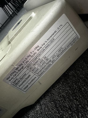Tanita Mc 780 Ma Body Composition Analyser - Picture 7 of 7