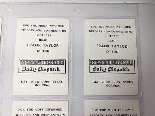 News Chronicle And Dispatch Newcastle United FC c1955 Full Set of 12 Cards - Picture 10 of 14