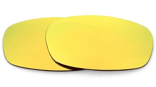 NEW POLARIZED CUSTOM 24k GOLD LENS FOR OAKLEY SQUARE WIRE 2.0 SUNGLASSES - Picture 2 of 5