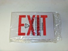 Astralite LED Thermoplastic Exit Sign, TP-U-R-W-EM  *NEW*