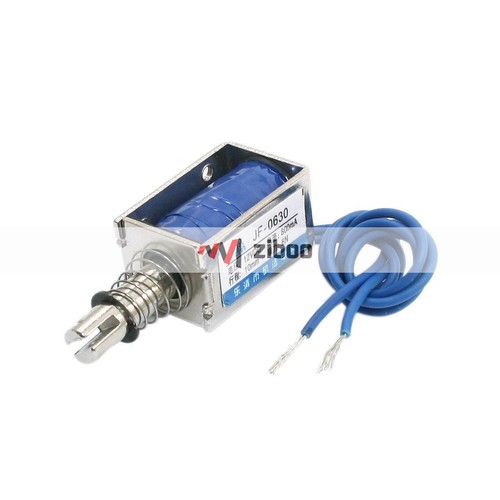 JF-0630 DC12V 6N Kraft 10mm Stellantrieb zwei Drähte Zugart Magnetspule Elektromag✦Kd - Bild 2 von 4