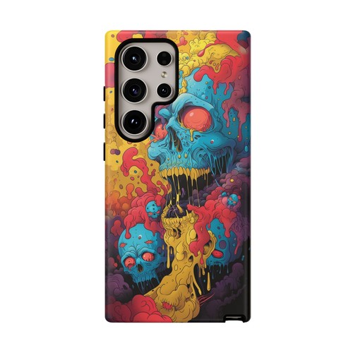 Abstract Liquid Yellow Skull Phone Case for iPhone, Samsung Galaxy, Pixel - 第 88/173 張圖片