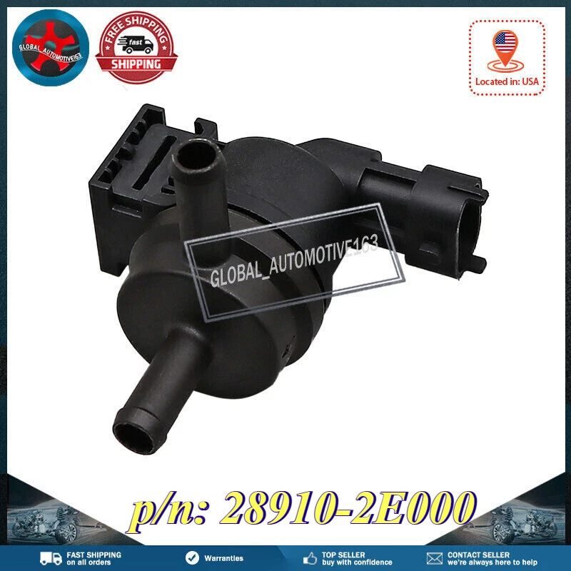 Válvula de control de purga de bote de vapor para Hyundai Elantra GT Kia Forte 28910-2E000 Foto 2 de 4