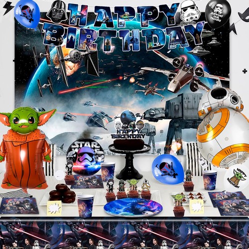 Star Wars Geburtstagsdeko, 84Pcs Star Wars Party Deko & Star Wars Party Set - Bild 4 von 10