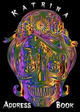 Address Book with Web page Day of the Dead Metallic