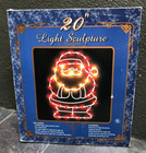 Vintage Christmas Santa 20" Lighted Indoor Outdoor Sculpture Thrifty Payless