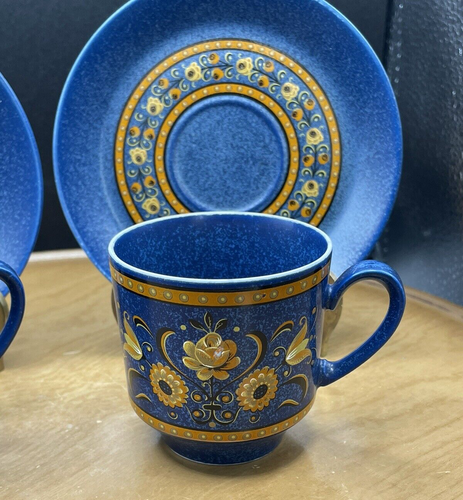 Winterling Schwarzenbach Bavaria West Germany Set of 2 Cups & Saucers H38 Vtg - Picture 7 of 18