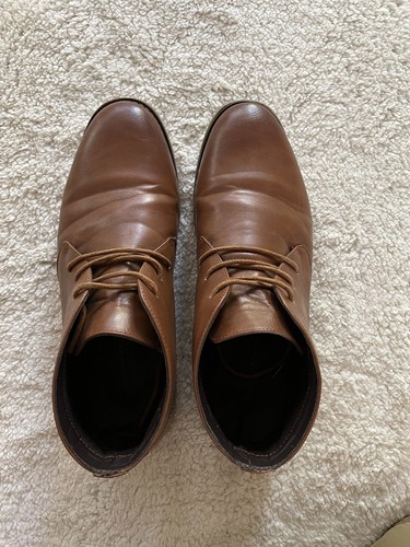 London Fog Broadstreet Stiefel Herren 12 Knöchel Chukka braun - Bild 6 von 12