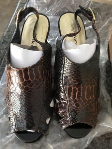 Women S 7 5 W Comfortview Shoes Faux Leather Open Toe Ebay
