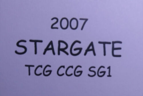 STARGATE SG1 TCG CCG Samantha Carter Scientific Genius 103 - Afbeelding 1 van 3