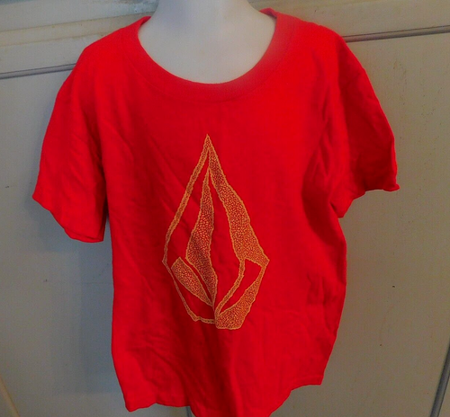 Volcom red S/S t-shirt youth sz L (8/10)