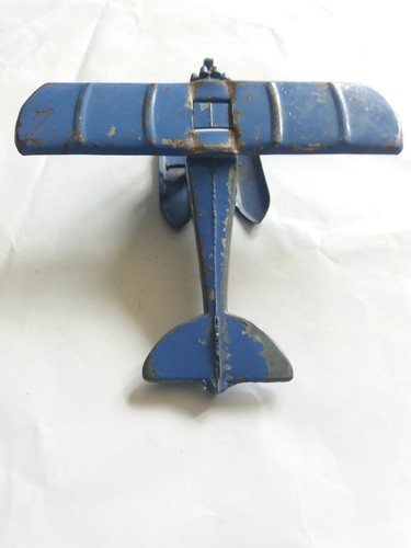 TOOTSIE TOYS UX214 AERO DAWN BLUE SEAPLANE 1930s ? VINTAGE AERO PLANE U.S.A MADE - Picture 6 of 10