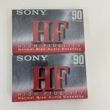 Sony HF 90 Minute Blank Audio Cassette Tapes Normal Bias Sealed NEW