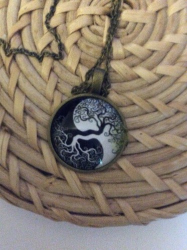 New Vintage Halskette Medaillon verschiedene Motive Bronze- od. Silberfarben Neu - Bild 7 von 48