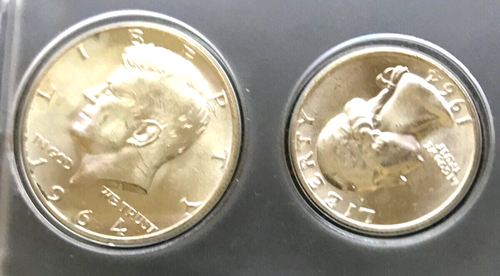 3 U S Mint Sets 1- 1963 P Franklin Silver 2-1964 P JFK in Whitman Holders (DP) - Picture 2 of 4