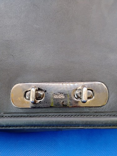 Coach Swagger Black Glovetanned Leather Flap Crossbody Bag, Chain Strap (OBO) - Picture 14 of 14