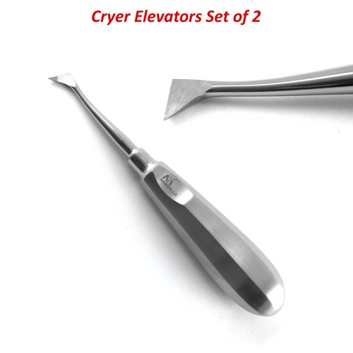 Dental Cryer Aufzüge rechts & links Oralchirurgie Zahnextraktion chirurgische Werkzeuge - Bild 3 von 3