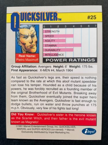 FINISH YOUR SET 1991 Impel Marvel Universe Series 2 II Pick the Card - Picture 50 of 322