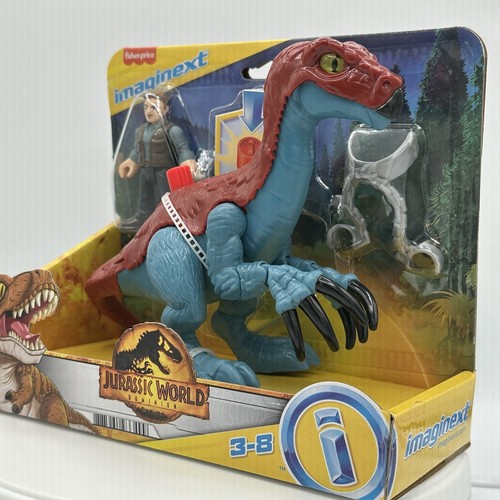 NUEVO Jurassic World Dominion Imaginext Therizinosaurus & Owen Figura Park 2022 - Imagen 11 de 13