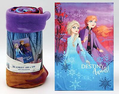 Grey Fleece Snug Rug Throw Blanket Anna /& Elsa FROZEN DISNEY